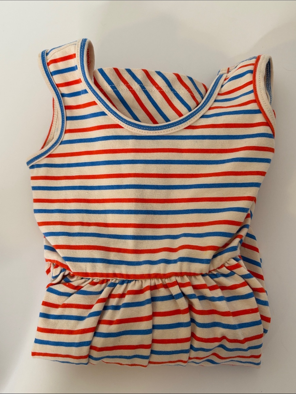 Alice + Ames Girls Red White Blue Striped Dress 4T